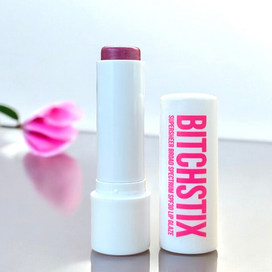 Bitchstix Supersheer Petal Pink SPF 30 Lip Glaze